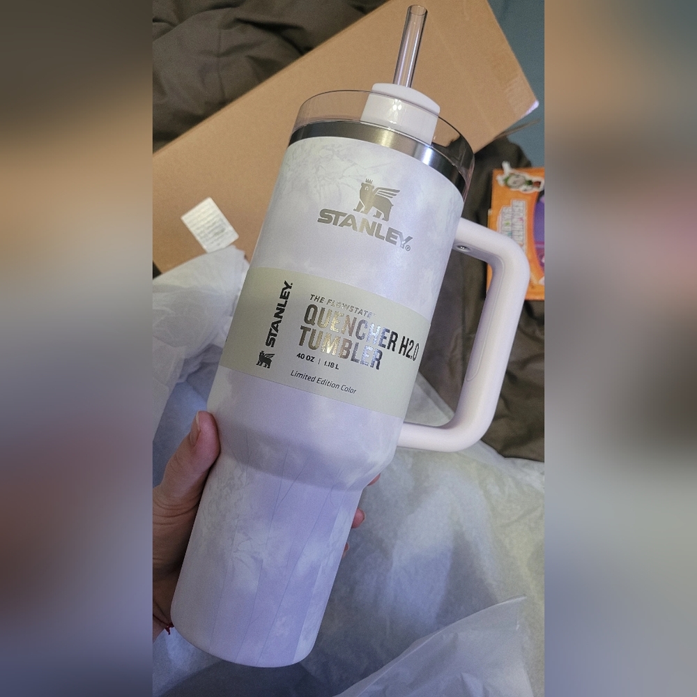 Limited Edition Stanley 40oz Stainless Steel Wisteria Tie Dye H2.0 Tumbler